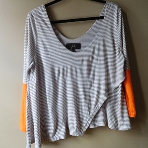 Jack by BB Dakota Flowy Striped Blouse
